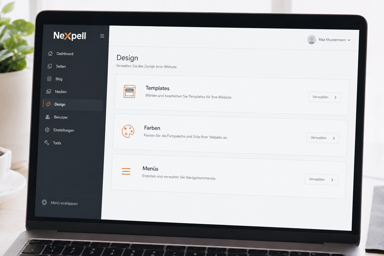 Nexpell: Einfach gestalten
